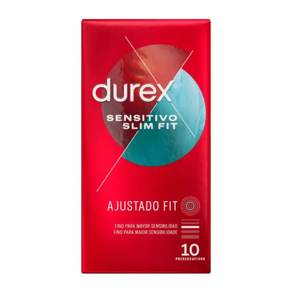 Durex - Preservativos Sensitivos Slim Fit 10 Unidades - Imagen 2