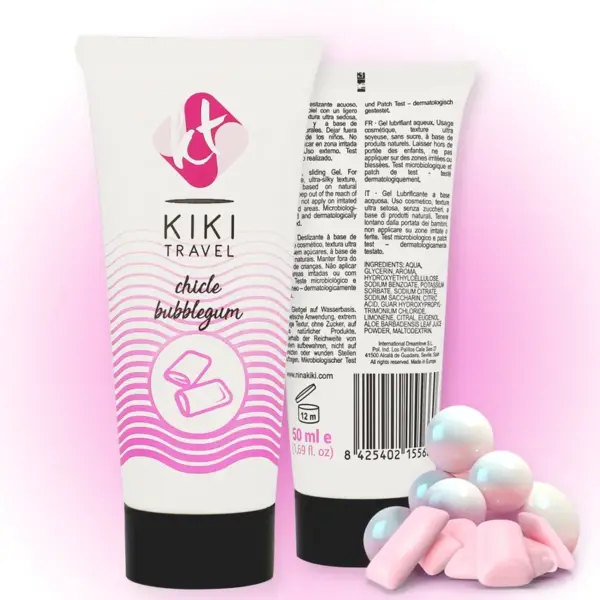 Kiki Travel - Lubricante Sabor a Chicle 50 ml - Imagen 2