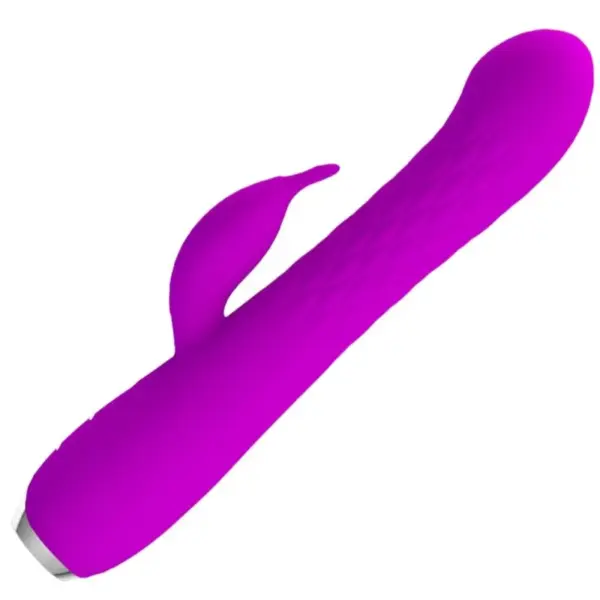 Pretty Love - Vibrador rabbit con rotación recargable morado - Imagen 2