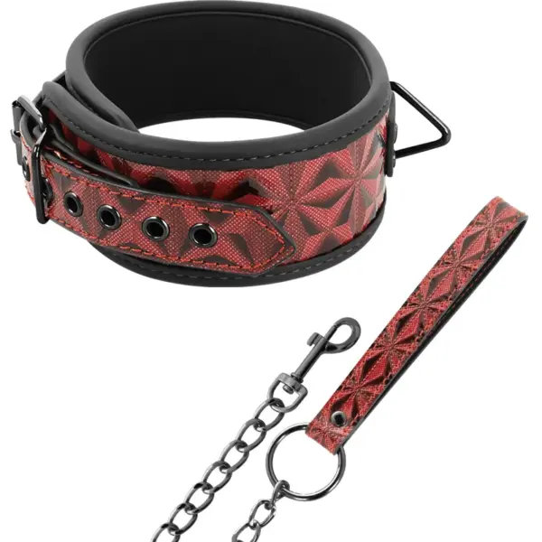 BEGME - Collar de Cuero Vegano con Forro de Neopreno - Red Edition