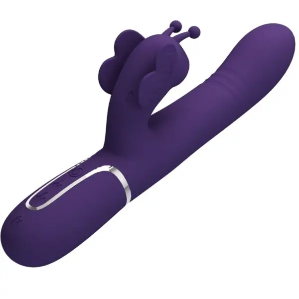 Pretty Love - Vibrador rabbit con licking morado - Imagen 3