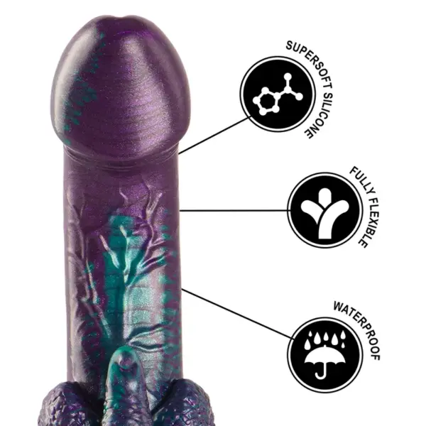 EPIC - Basilisk Dildo Doble Placer Escamoso Tamaño Pequeño - Imagen 7