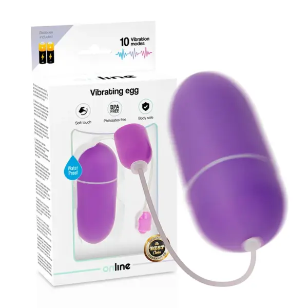 ONLINE - Huevo Vibrador Waterproof Lila: Placer en Cada Ocasión - Imagen 2