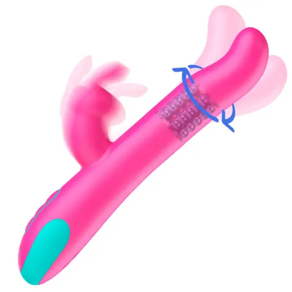 HAPPY LOKY - Vibrador Rabbit Pluto con Rotación y Tecnología Wireless - Imagen 3