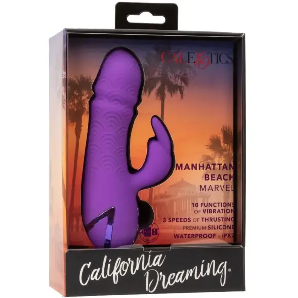 CalExotics - Vibrador Rabbit Morado Manhattan Beach Marvel - Imagen 10