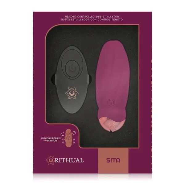 RITHUAL - Huevo vibrador control remoto con rotación de perlas y vibración - Imagen 6