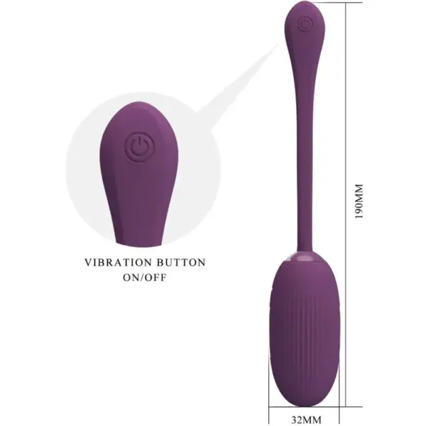 Pretty Love - Huevo vibrador recargable lila - Imagen 4