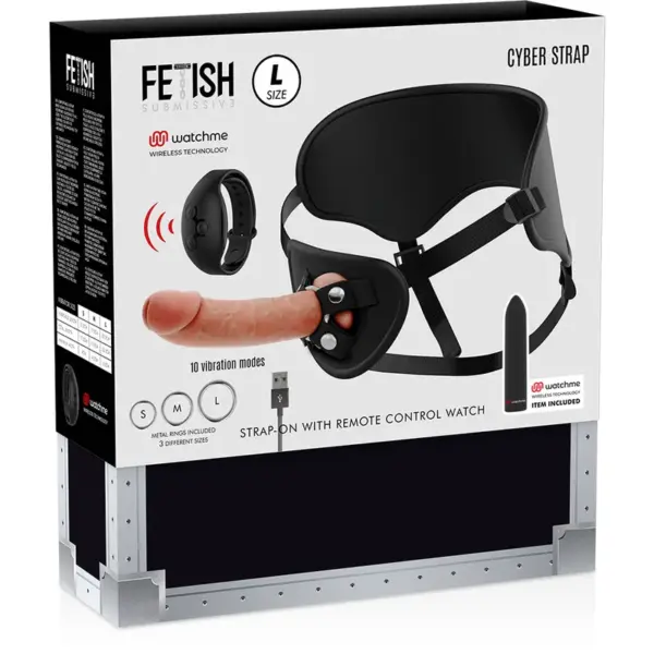 Fetish Submissive Cyber Strap - Arnés con Dildo y Control Remoto - Imagen 14