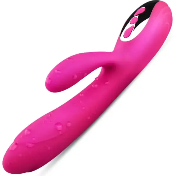 Armony - Vibrador y estimulador flexible efecto calor fucsia - Imagen 5