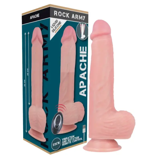 ROCKARMY - Vibrador de Silicona Líquida Control Remoto Apache 20.5 cm - Imagen 10