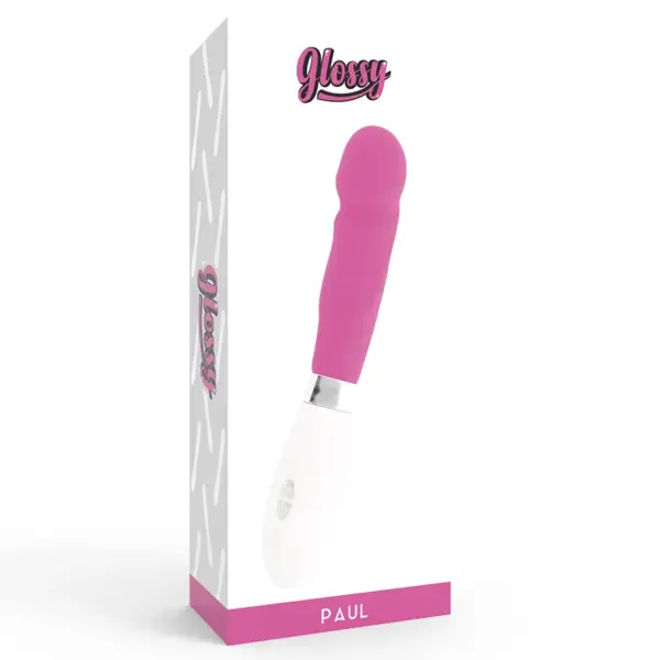 GLOSSY - Vibrador Rosa Paul Realista para Placer Personal - Imagen 6