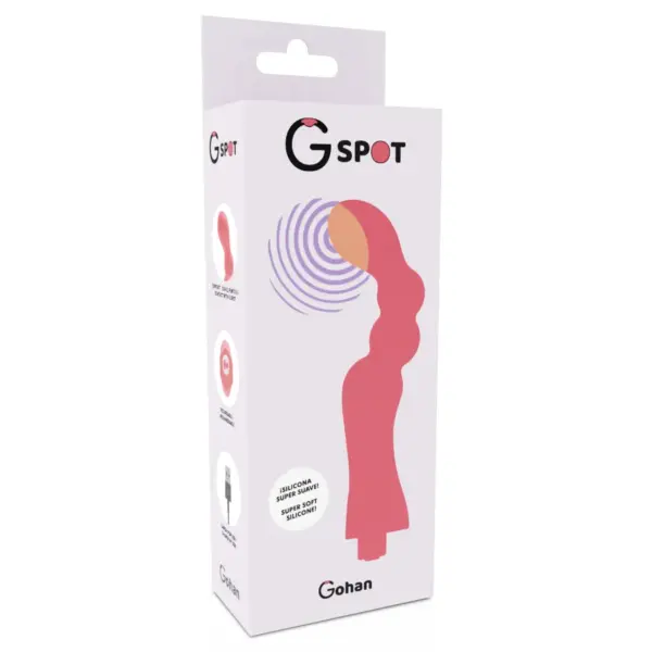 G-SPOT - Vibrador Punto G Recargable Gohan Light Red - Imagen 3