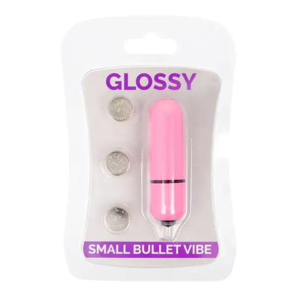 GLOSSY - Bala Vibradora Rosa Intenso para Placer Sutil - Imagen 3