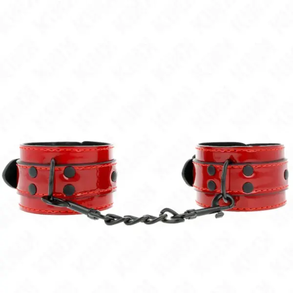 KINK - Muñequera Rojo Oscuro 23 x 5 cm para BDSM