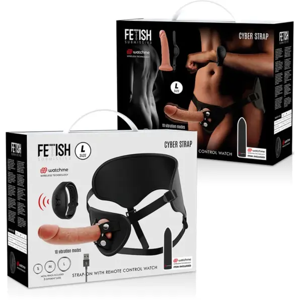 Fetish Submissive Cyber Strap - Arnés con Dildo y Control Remoto - Imagen 15