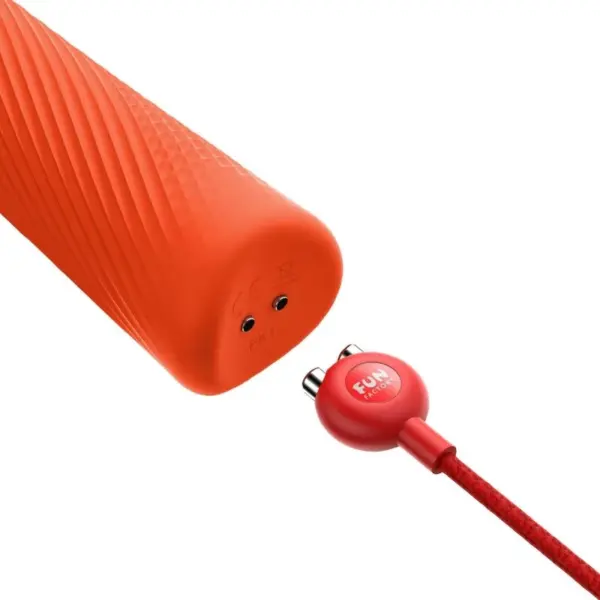 FUN FACTORY - VIM WAND RUMBLE Vibrador Recargable de Silicona Naranja - Imagen 4