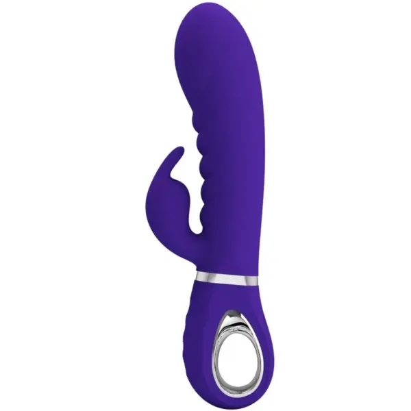 Pretty Love - Vibrador rabbit con licking morado