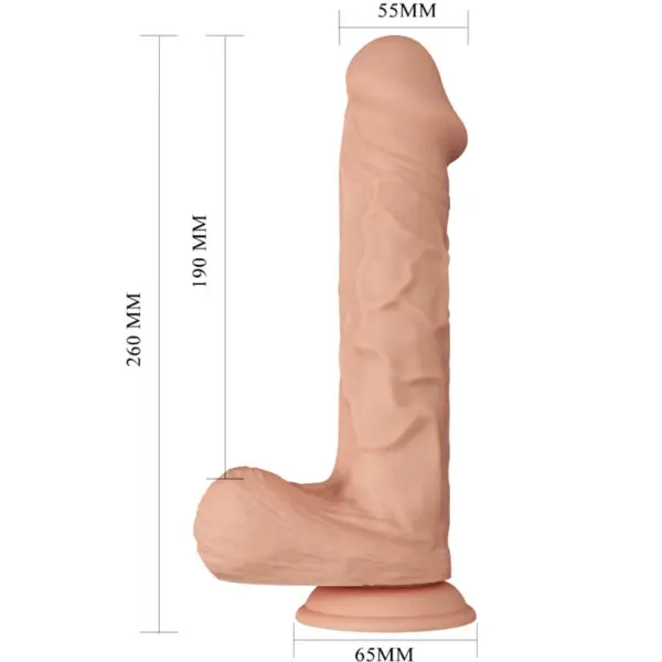 Beautiful Encounter - Dildo Realista Flexible 26 cm Natural - Imagen 8