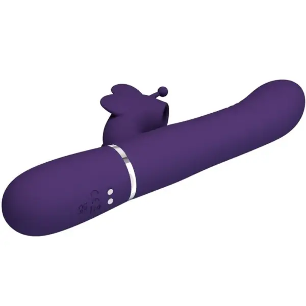 Pretty Love - Vibrador rabbit con licking morado - Imagen 4