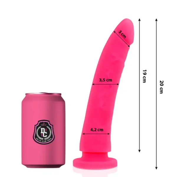 Delta Club - Dildo Rosa Silicona Médica 20 cm -O- 4 cm - Imagen 2