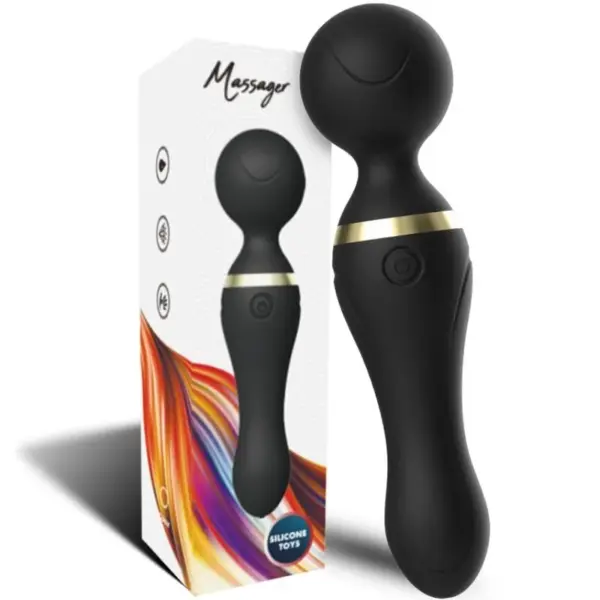 ARMONY - Freeza Masajeador & Vibrador Cabeza Flexible Negro