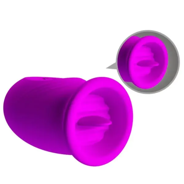 Pretty Love - Vibrador rabbit con licking morado - Imagen 4