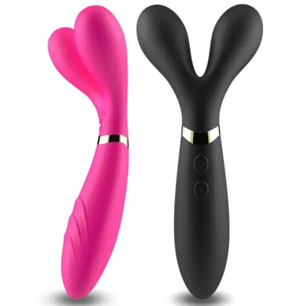 ARMONY - Y-WAND Masajeador & Vibrador Cabeza Doble Fucsia - Imagen 4