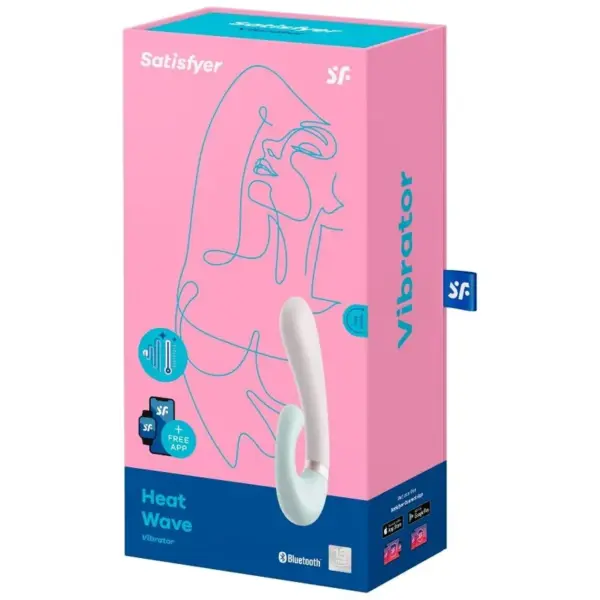 Satisfyer - Heat Wave Vibrador App Blanco - Imagen 4