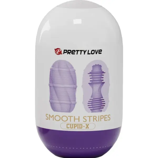 Pretty Love - Huevo Masturbador Smooth Stripes Cupid - Imagen 5