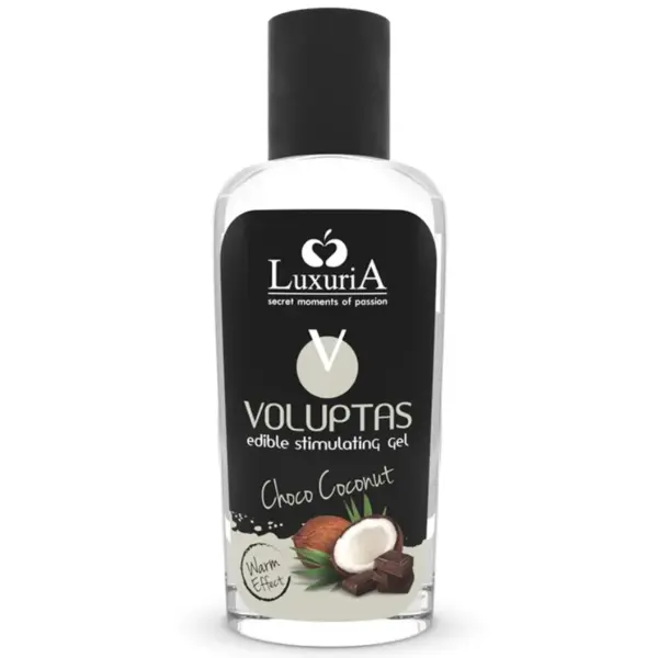 Intimateline Luxuria - Voluptas Gel Masaje Comestible Efecto Calor - Coco y Crema 100 ml