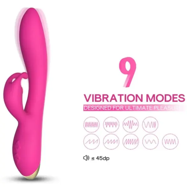 ARMONY - Vibrador rabbit fucsia para placer intenso - Imagen 3