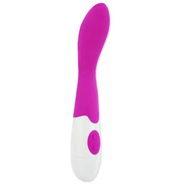 Pretty Love - Vibrador Bishop Lila y Blanco de Alta Calidad