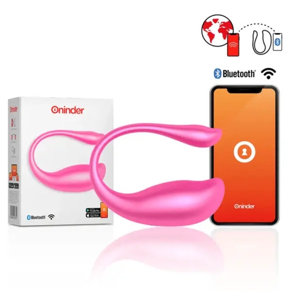 ONINDER - Huevo Vibrador Rosa con Control Remoto y APP Gratuita - Imagen 2