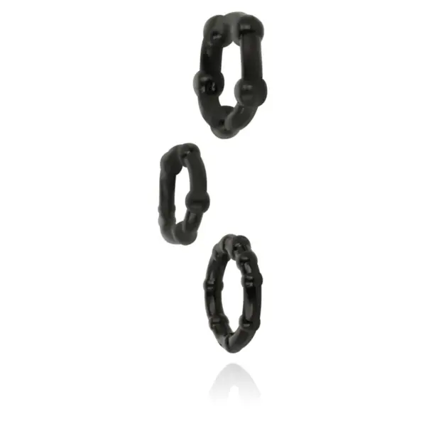 OHMAMA - Set de 3 Anillos de Silicona para Pene y Testículos - Imagen 2