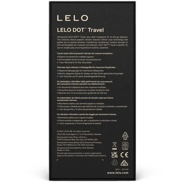 LELO - DOT TRAVEL ESTIMULADOR DE CLÍTORIS MORADO - Imagen 3