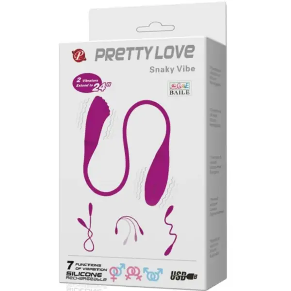 Pretty Love - Smart Snaky Vibe Vibrador 2 Motores - Imagen 7