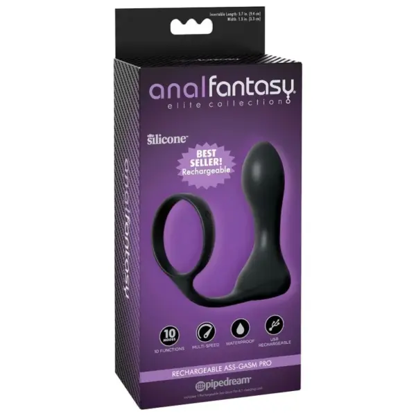 Anal Fantasy Elite Collection - Ass-Gasm Pro Recargable para Placer Máximo - Imagen 3