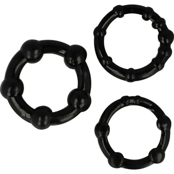 OHMAMA - Set de 3 Anillos de Silicona para Pene y Testículos