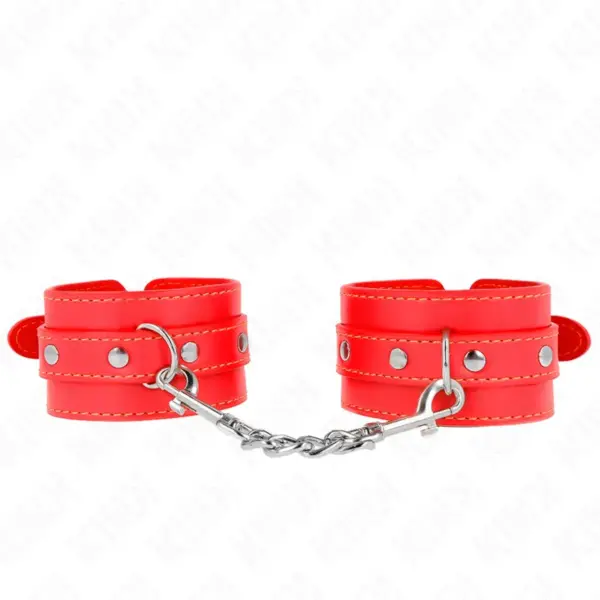 KINK - Muñequera Fina Rojo Ajustable 21-33 cm