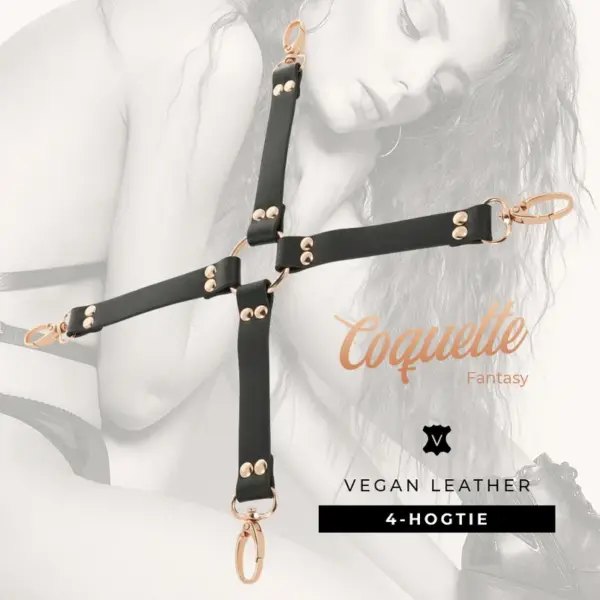 Coquette Chic Desire - Fantasy Hog Tie Cuero Vegano - Imagen 5