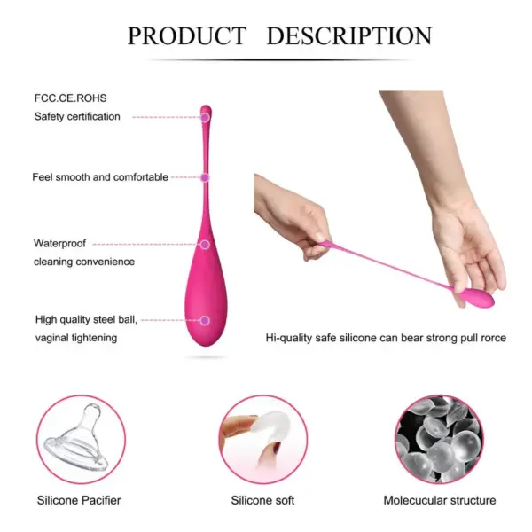 Leslie - Entrenador vaginal Kegel Fit para el suelo pélvico con 6 pesos - Imagen 12