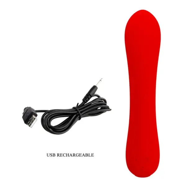 Pretty Love - Vibrador recargable rojo Prescott - Imagen 8