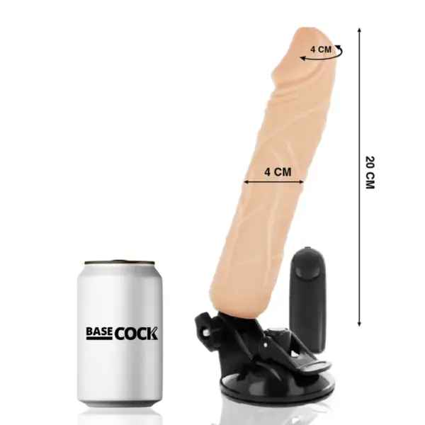 BASECOCK - Vibrador realista con control remoto 20 cm - Imagen 2