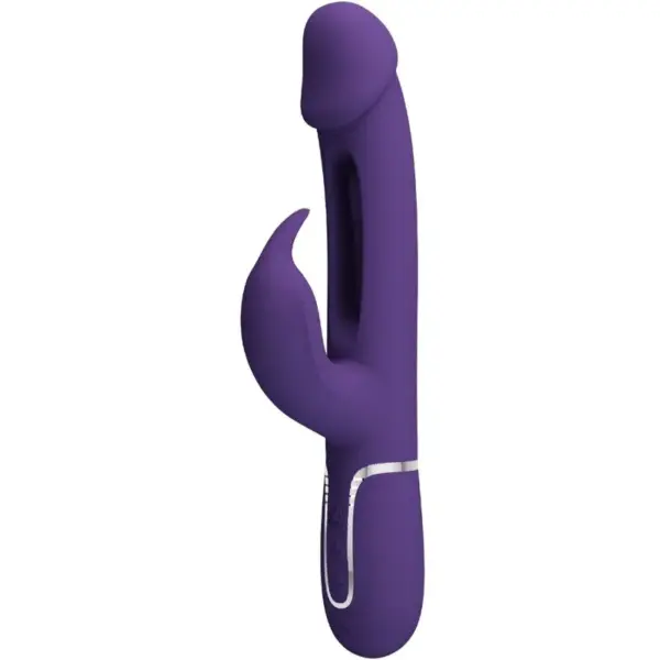 Pretty Love - Vibrador rabbit con licking morado - Imagen 2