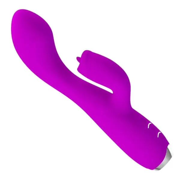 Pretty Love - Vibrador rabbit con licking morado