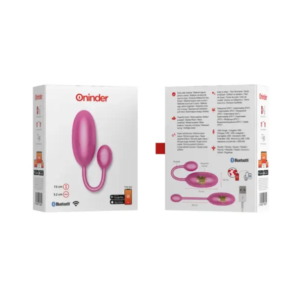 ONINDER - Tokyo Huevo Vibrador Rosa con App Gratuita - Imagen 9