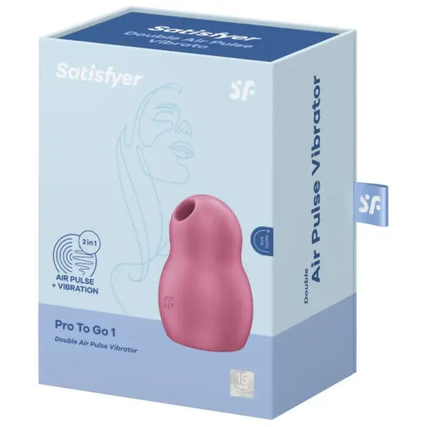 Satisfyer Pro To Go 1 - Estimulador y vibrador doble rojo - Imagen 4