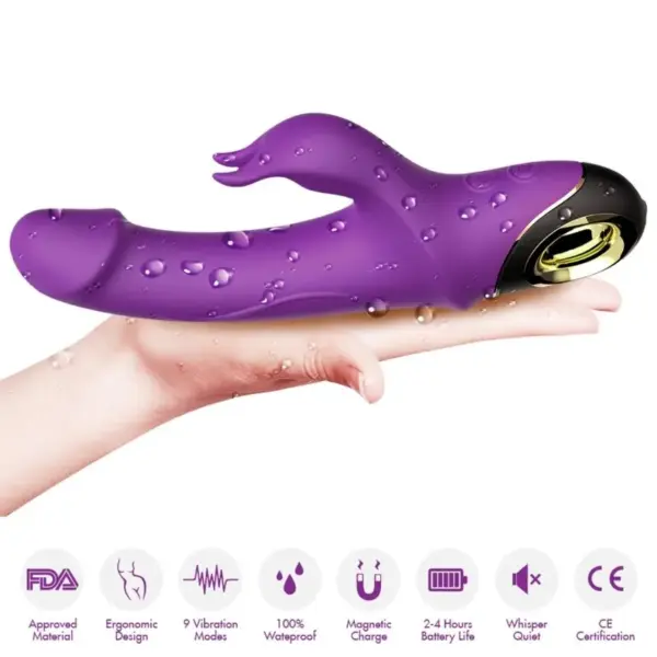 ARMONY - Vibrador Rabbit Rotador Violeta para Placer Infinito - Imagen 3