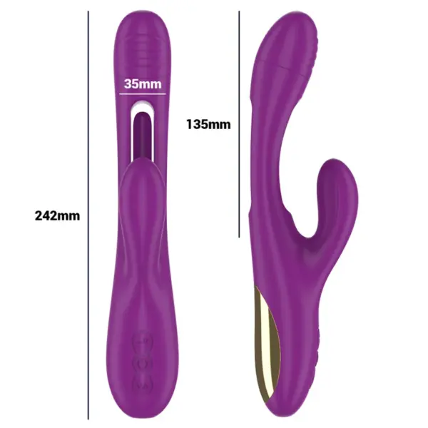 INTENSE - Vibrador multifunción Apolo con lengua oscilante morado - Imagen 5