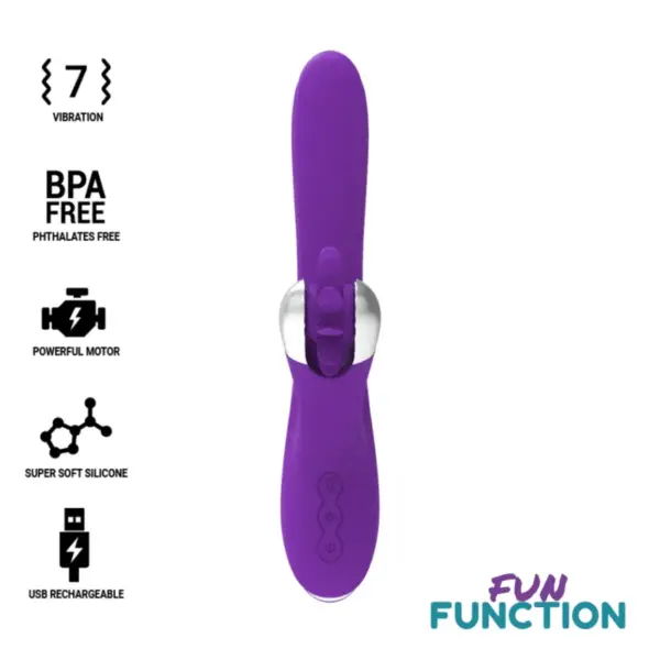 FUN FUNCTION - Bunny Funny Wave 2.0 - Estimulador Clitoriano de Silicona Suave